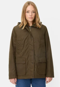 Damen Camel Active Jacken & Westen^Outdoor Jacke mit abnehmbarer Kapuze und Kordkragen