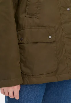 Damen Camel Active Jacken & Westen^Outdoor Jacke mit abnehmbarer Kapuze und Kordkragen