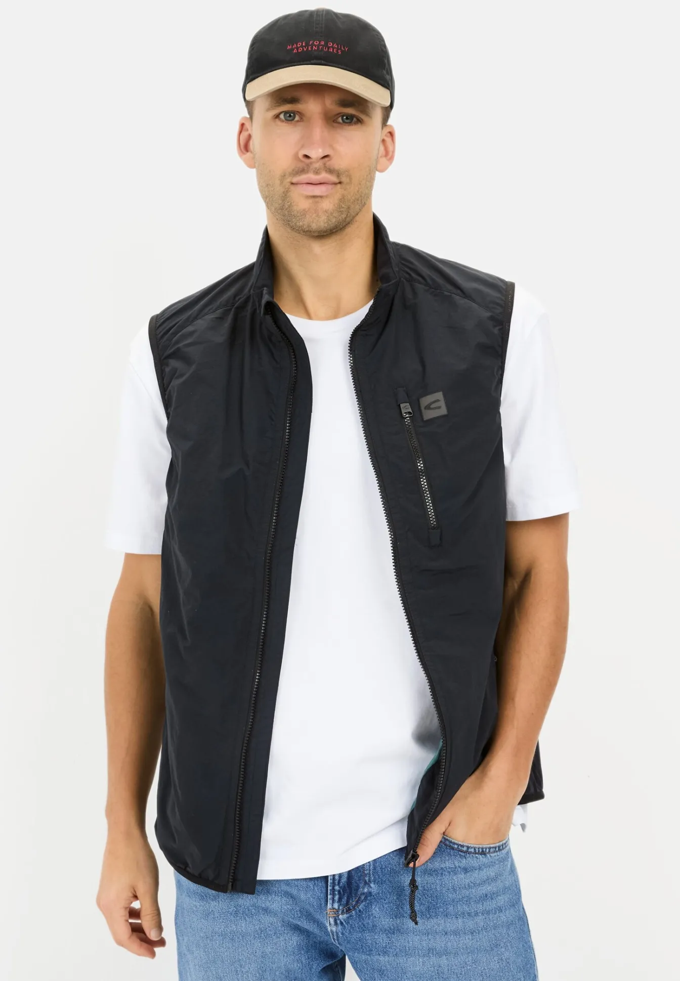 Herren Camel Active Jacken & Westen^Outdoorweste mit Stehkragen