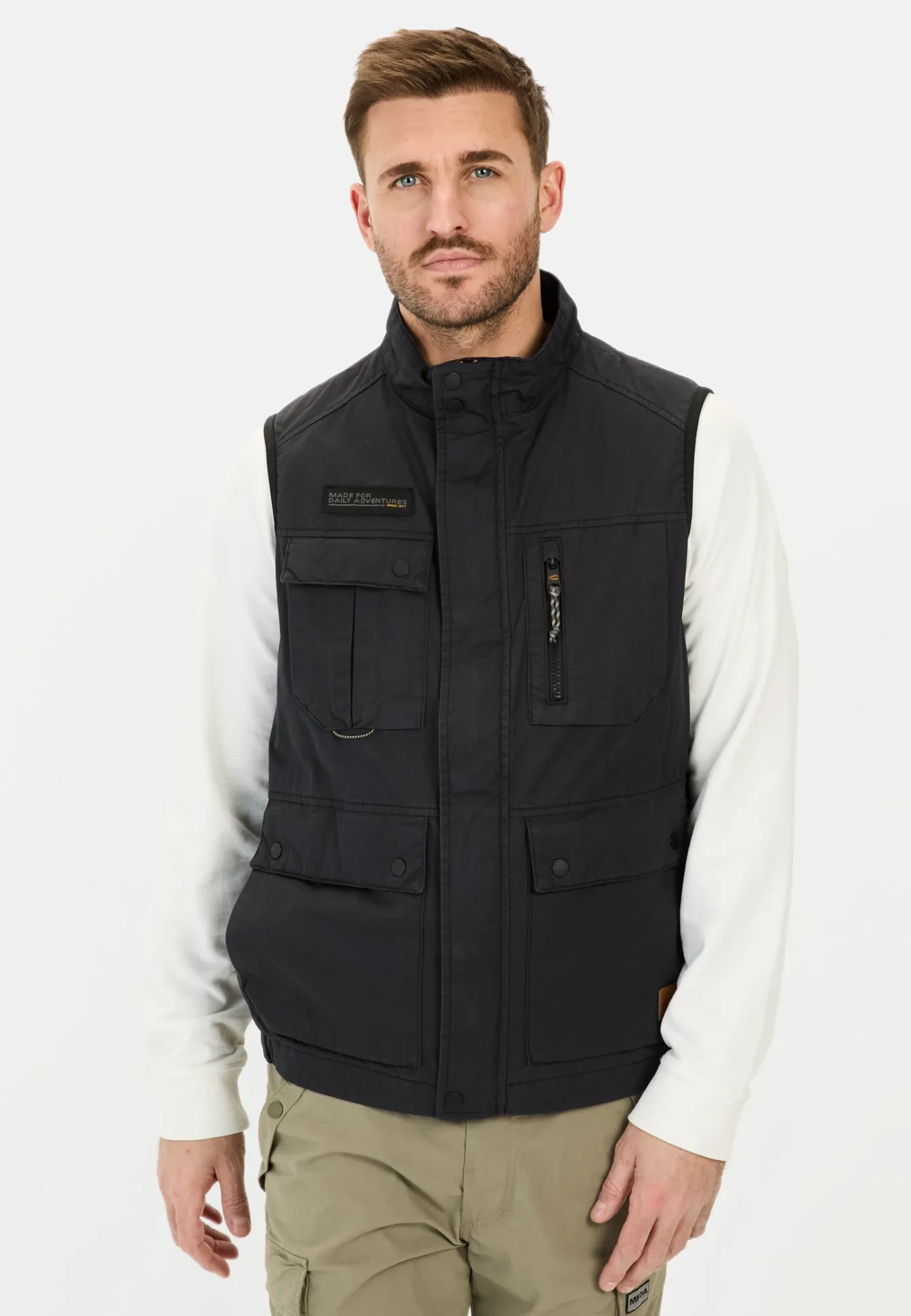 Herren Camel Active Jacken & Westen^Outdoor-Weste mit Stehkragen