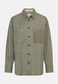 Damen Camel Active Overshirts^Overshirt aus Baumwoll-Lyocell-Mix