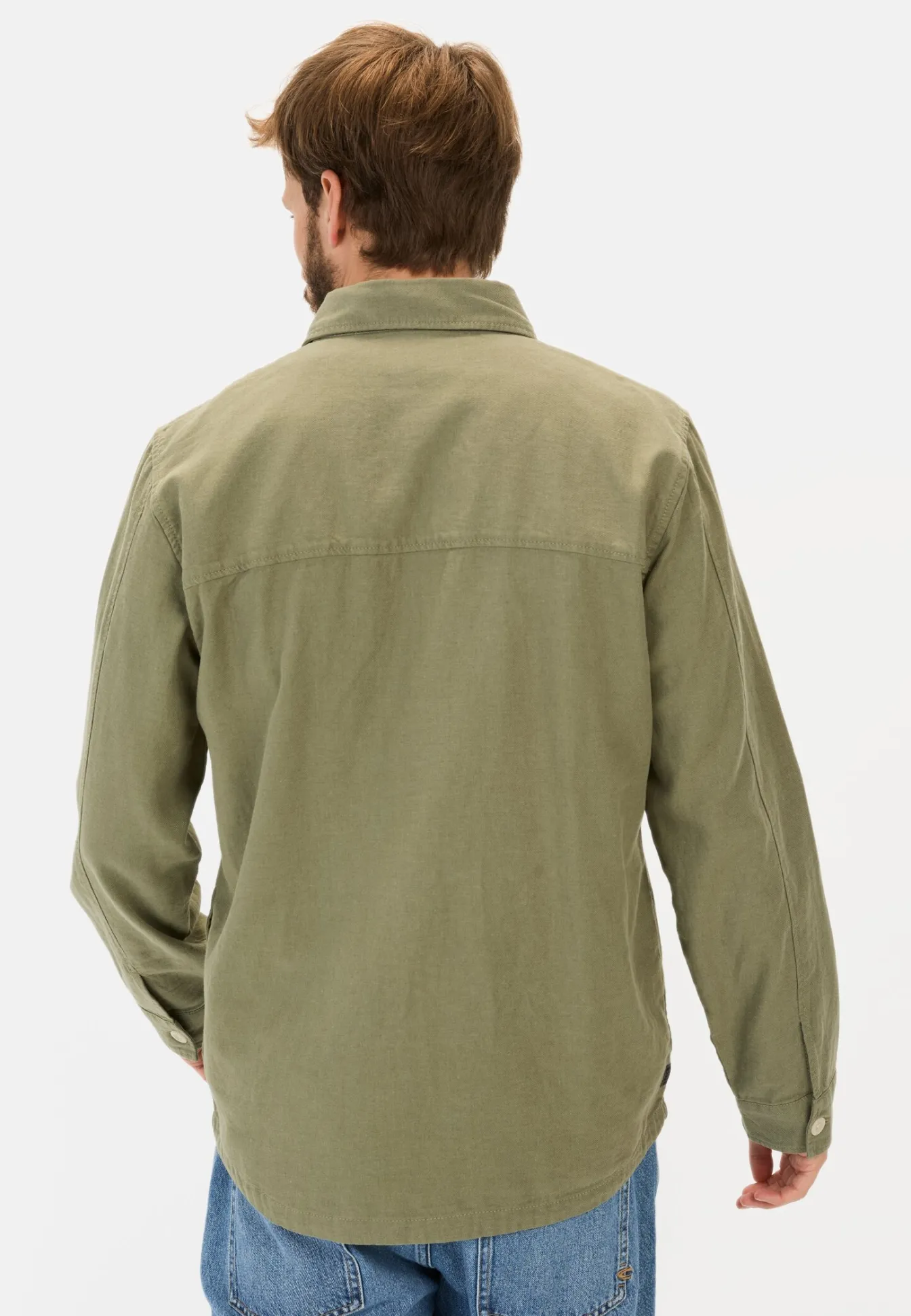 Herren Camel Active Overshirts^Overshirt aus Leinen-Baumwoll-Mix