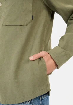 Herren Camel Active Overshirts^Overshirt aus Leinen-Baumwoll-Mix