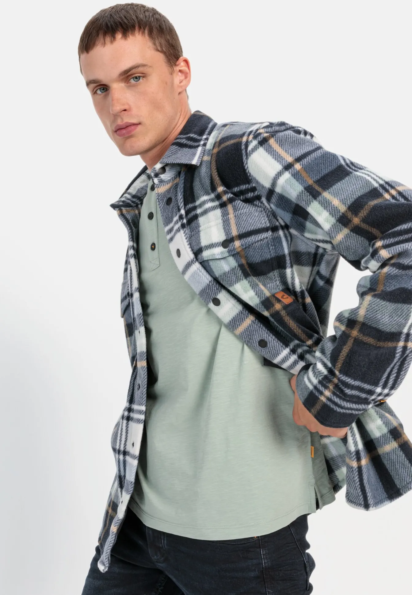 Herren Camel Active Overshirts^Overshirt im Karomuster