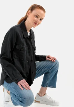 Damen Camel Active Blusen|Overshirts^Overshirt im sommerlichen Leinenmix