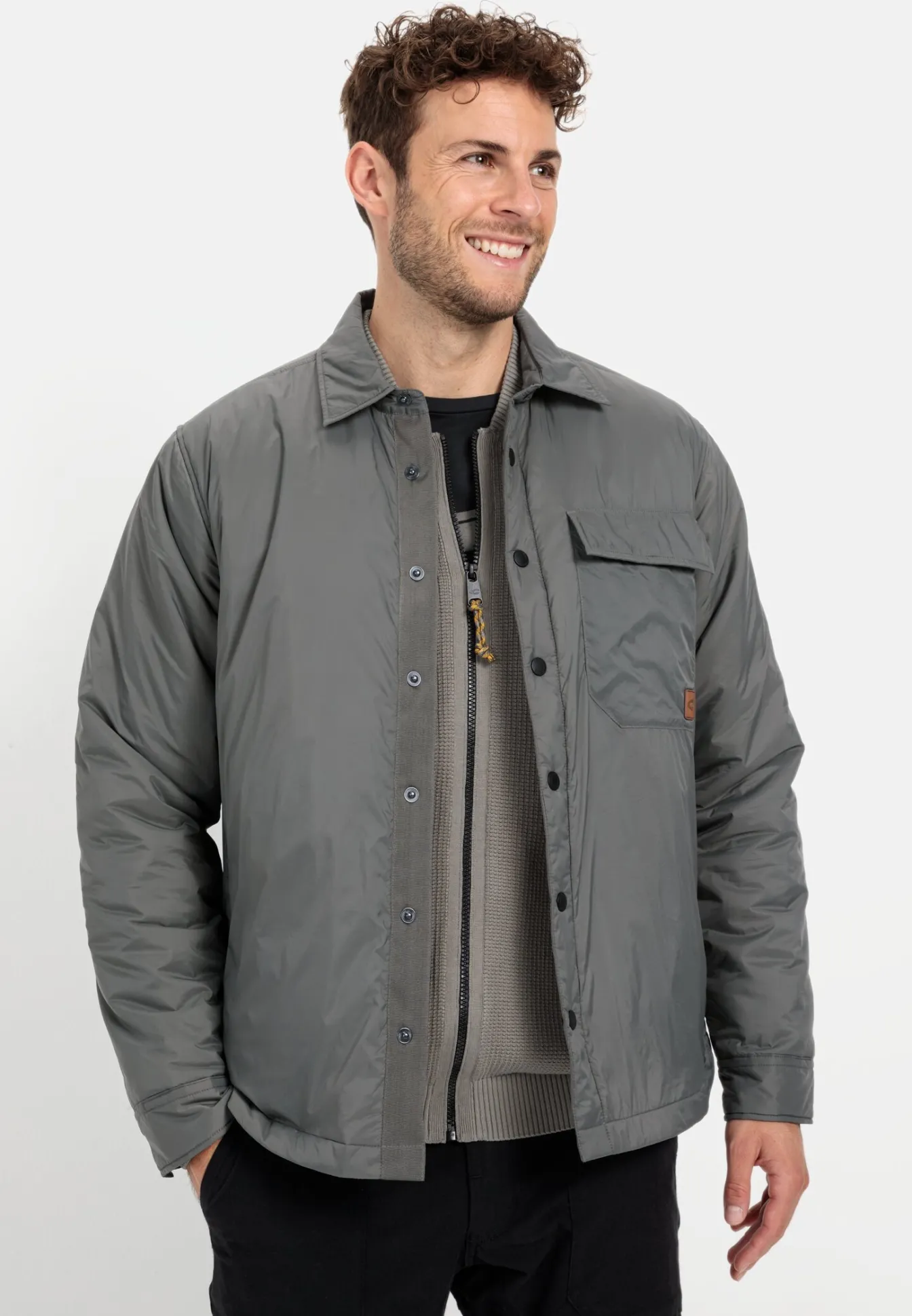 Herren Camel Active Overshirts^Overshirt mit Druckknöpfen