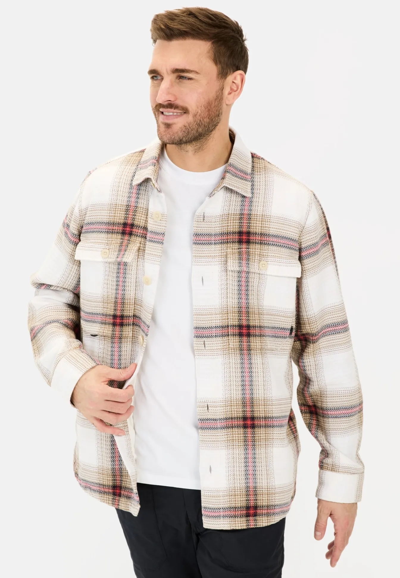Herren Camel Active Overshirts^Overshirt mit seitlichen Eingrifftaschen