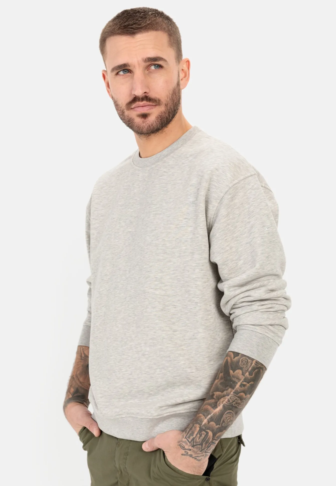 Herren Camel Active Sweatshirts & Hoodies^Oversized Sweatshirt aus einem Baumwollmix