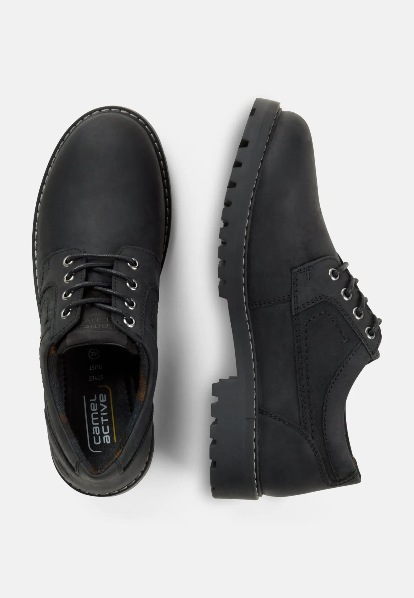 Herren Camel Active Halbschuhe^Oxford aus Echtleder
