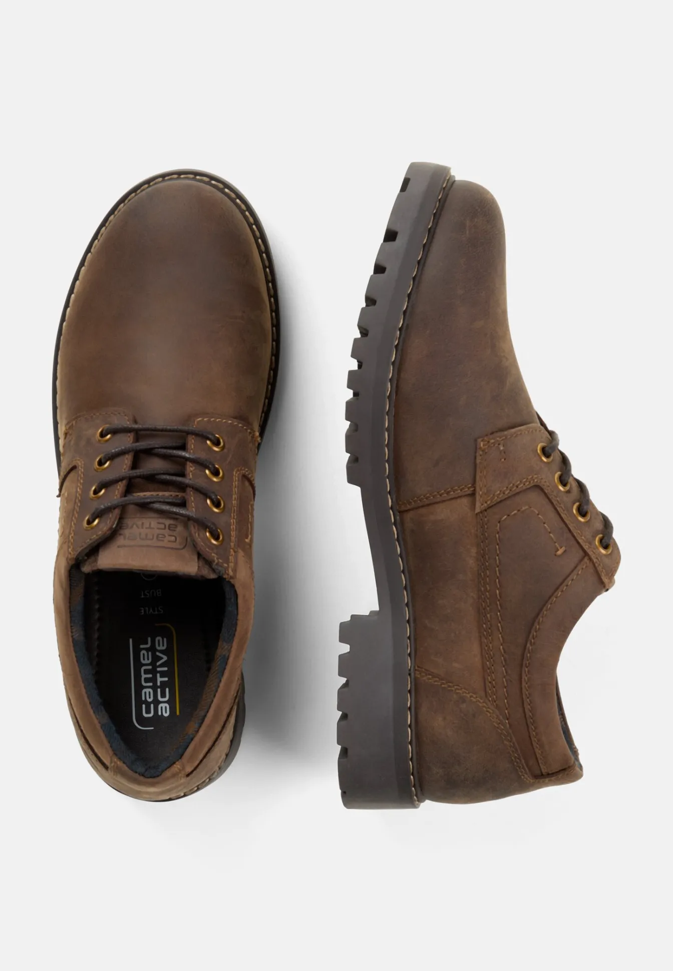 Herren Camel Active Halbschuhe^Oxford aus Echtleder