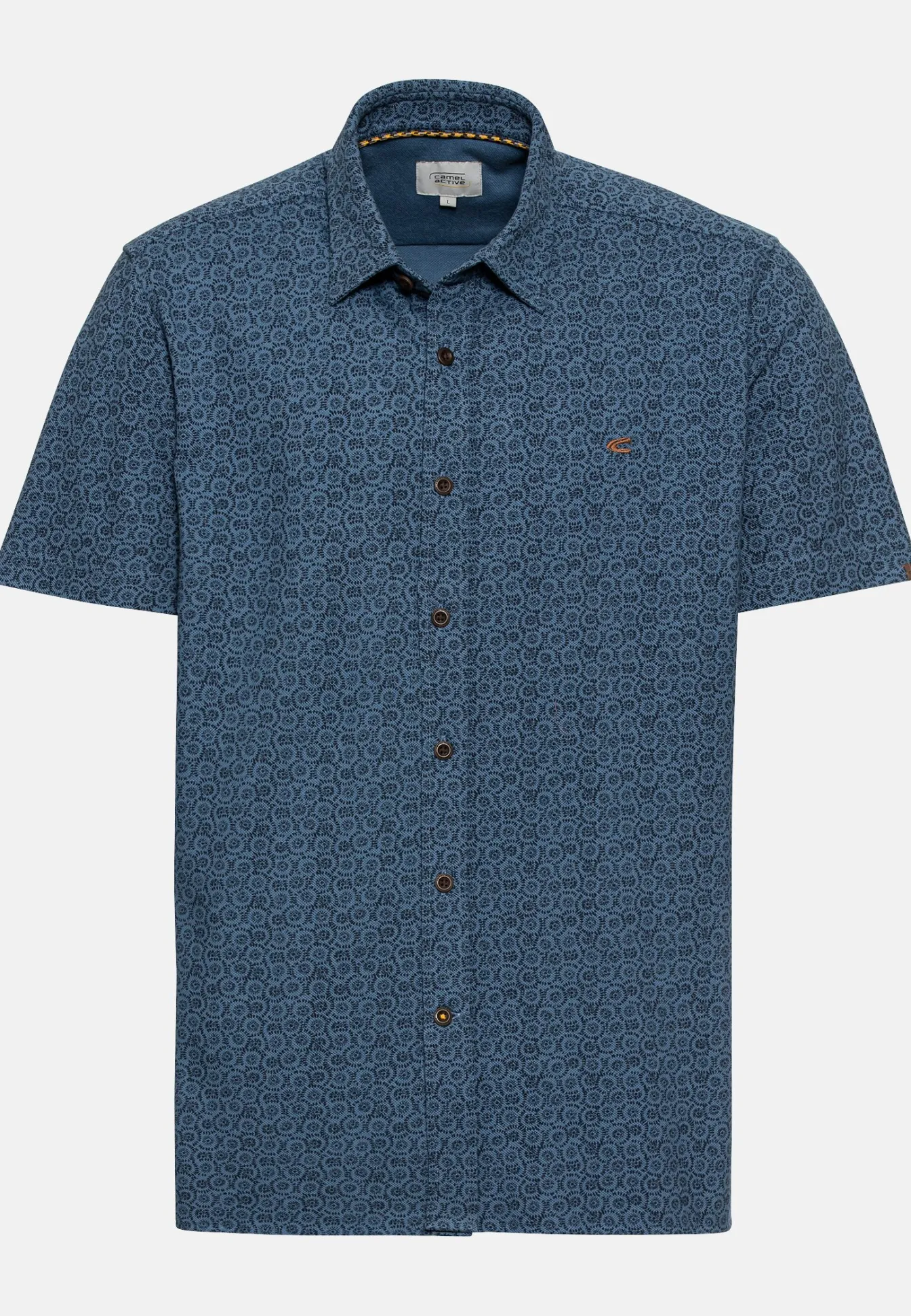 Herren Camel Active Hemden^Piqué Hemd mit Allover-Print