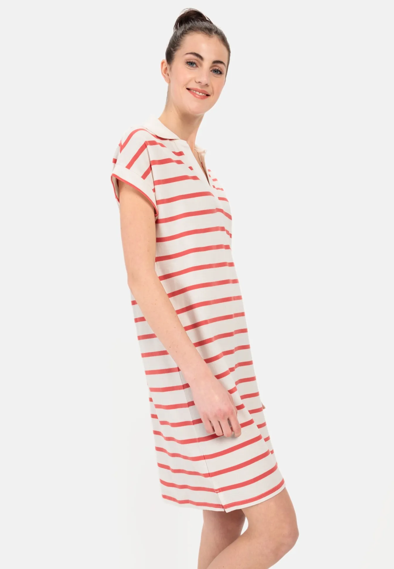 Damen Camel Active Kleider^Piqué Polokleid aus zertifiziertem Organic Cotton
