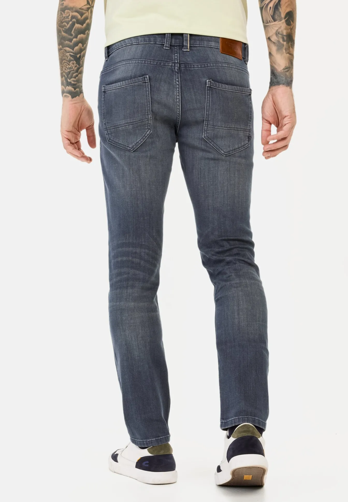 Herren Camel Active Jeans^5-Pkt Slim Fit Hose aus Baumwollmischung mit Stretchfunktion