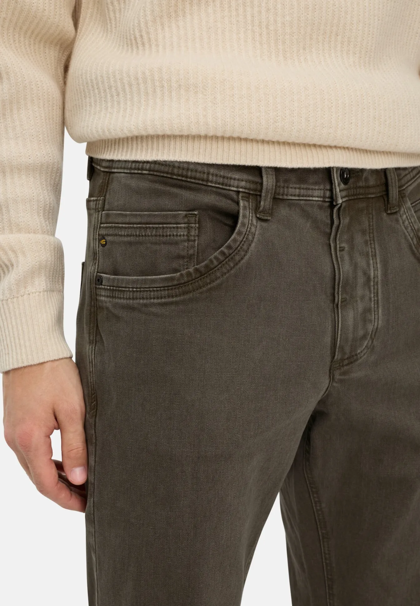 Herren Camel Active Jeans^5-Pocket Relaxed Fit Hose aus Baumwoll-Mix