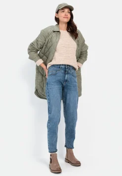 Damen Camel Active Jacken & Westen^Puffer Steppmantel aus recyceltem Polyester