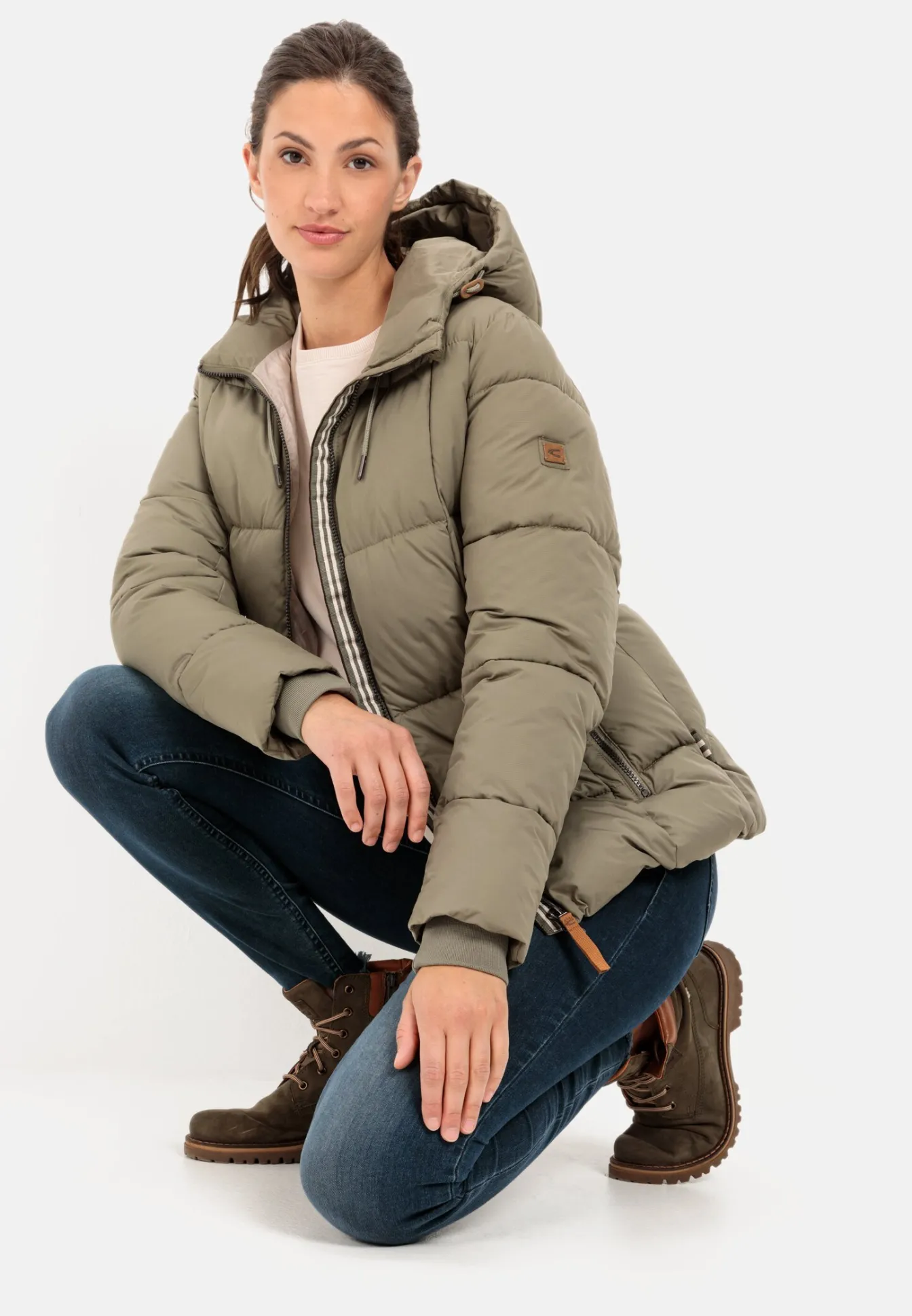 Damen Camel Active Jacken & Westen^Pufferjacke mit Kapuze