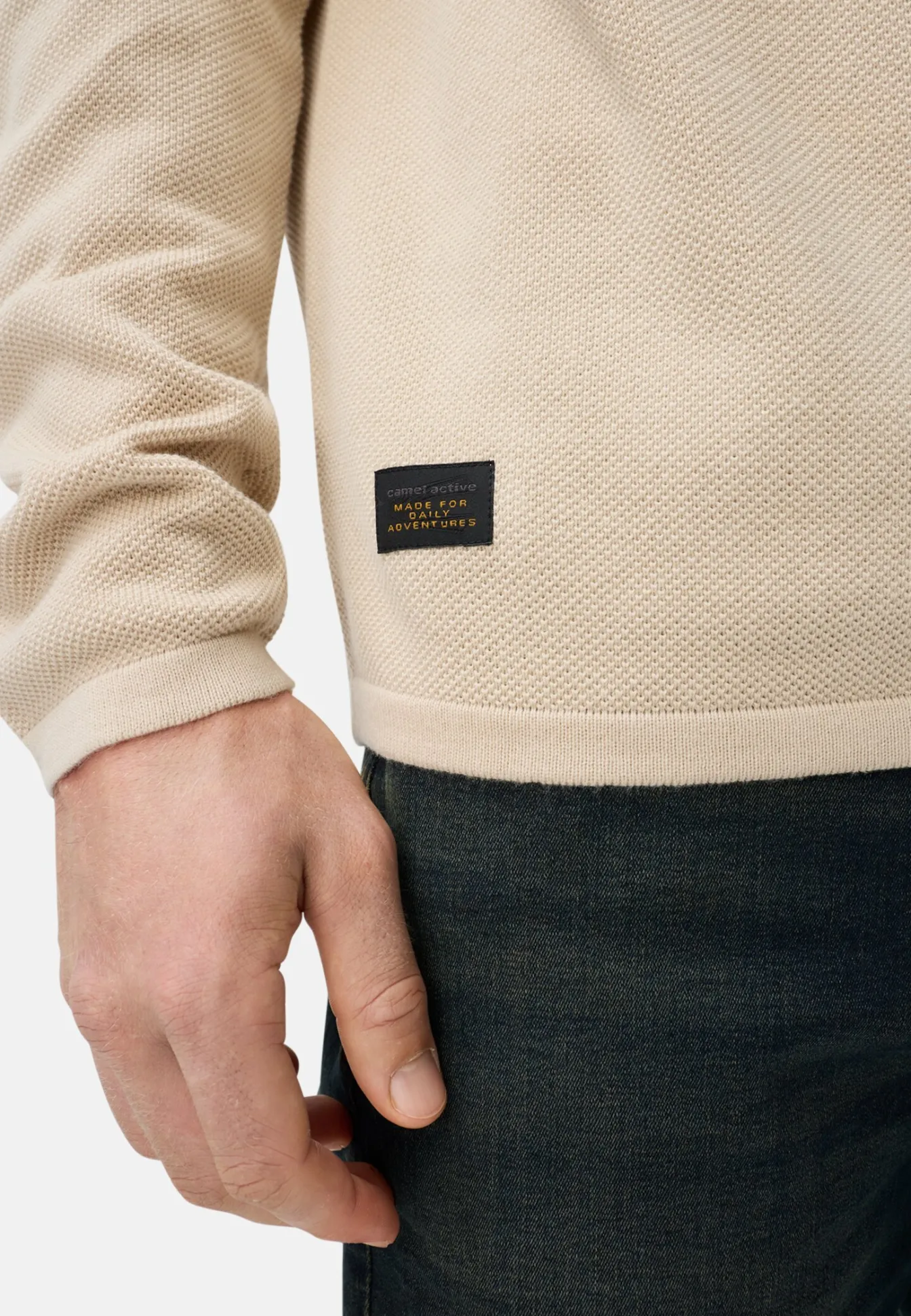 Herren Camel Active Pullover & Cardigan^Pullover aus reiner Baumwolle
