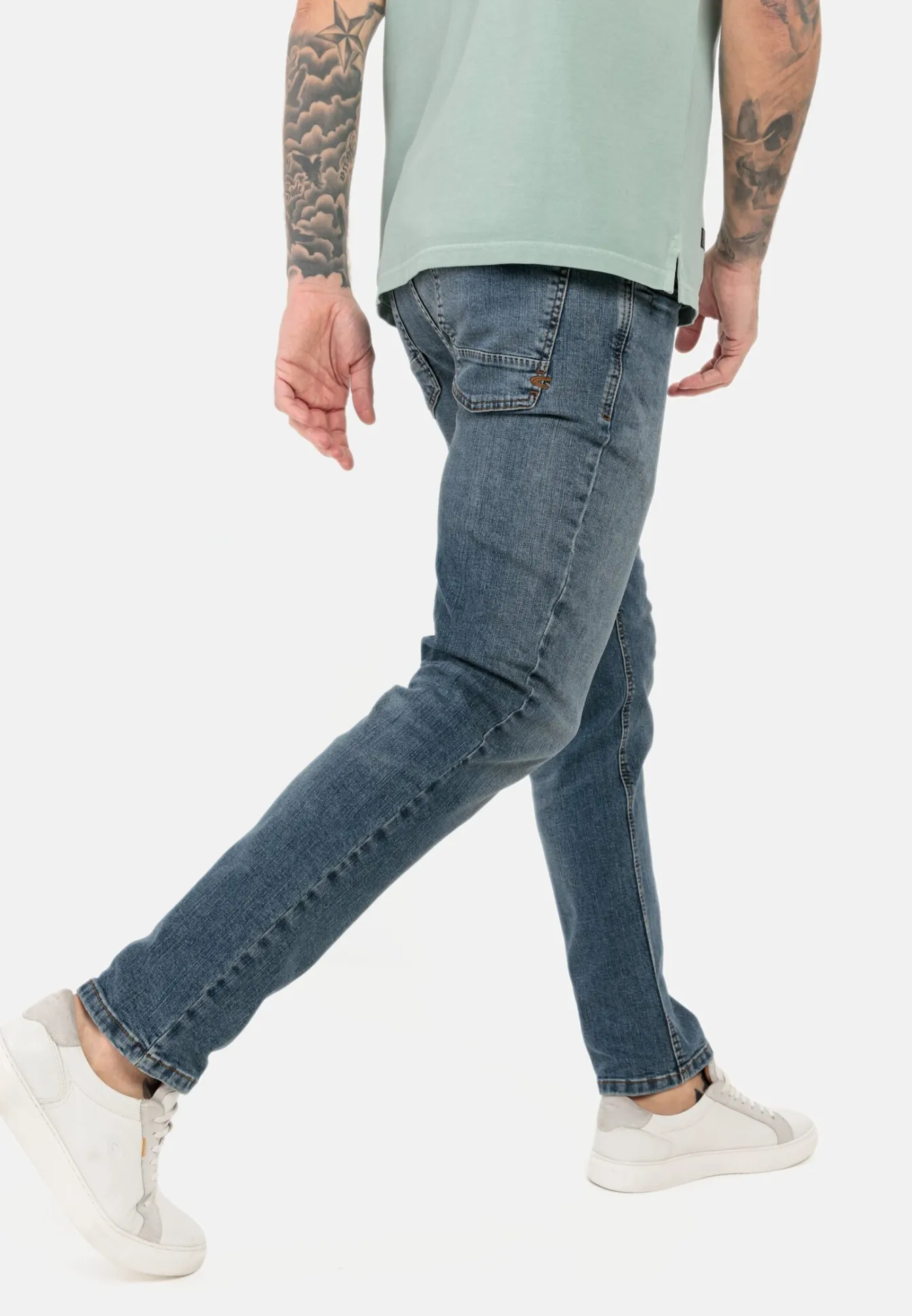 Herren Camel Active Jeans^Regular Fit 5-Pocket Jeans aus Baumwolle