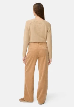 Damen Camel Active Hosen^Relaxed Fit Chino Hose aus Baumwolle