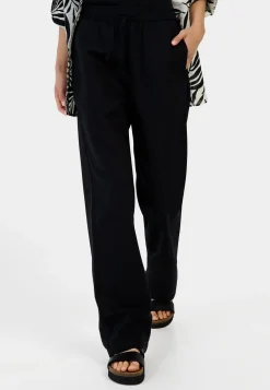 Damen Camel Active Hosen^Relaxed Fit Hose aus einem Leinenmix