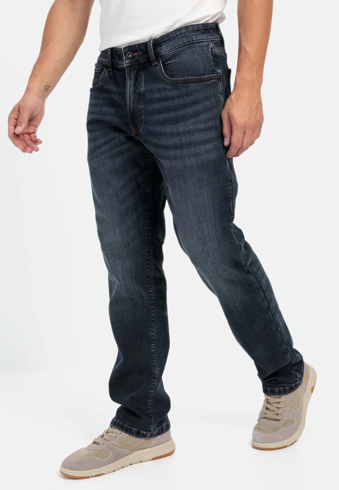 Herren Camel Active Jeans^Relaxed Fit 5-Pocket Jeans mit Thermofutter