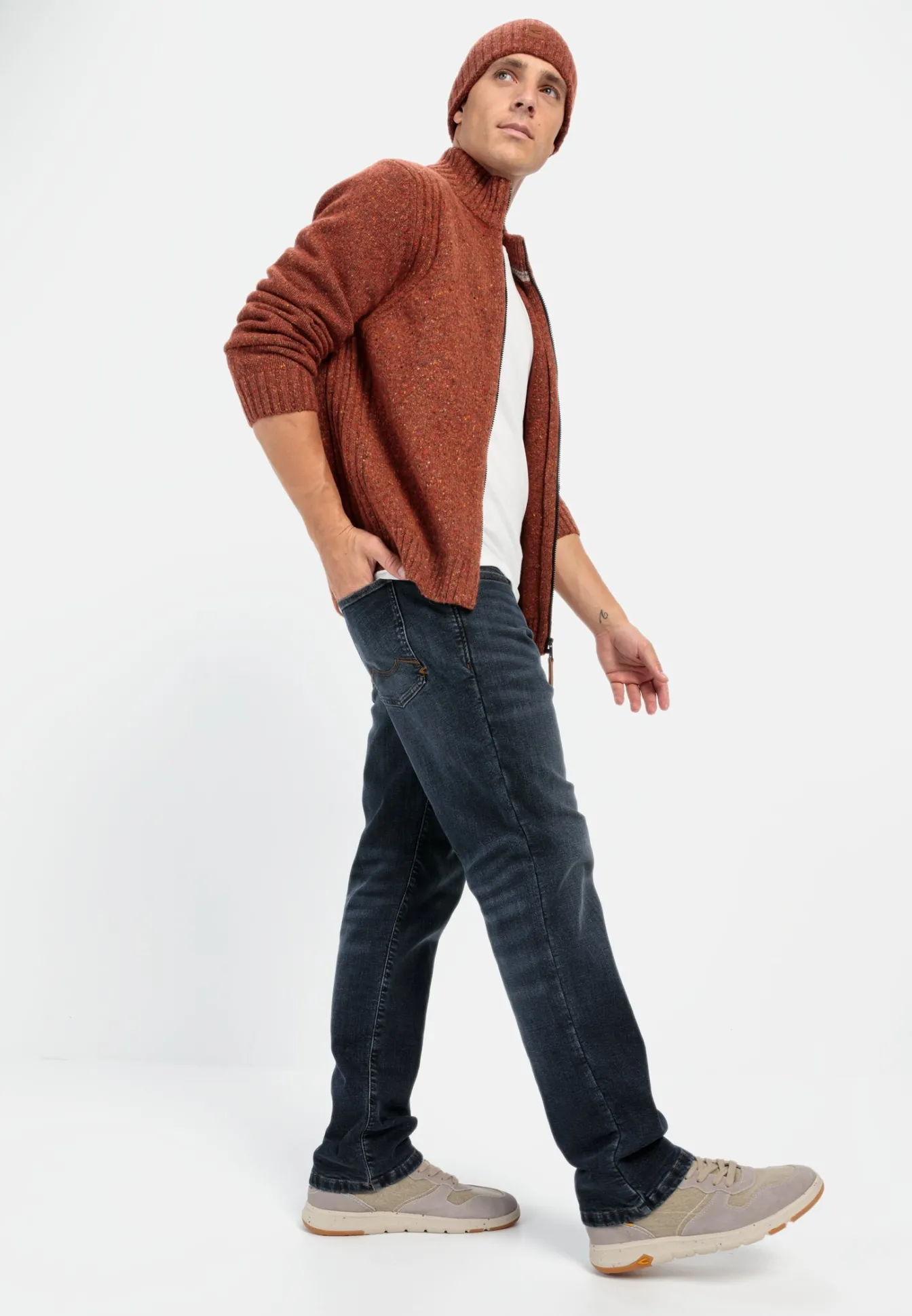 Herren Camel Active Jeans^Relaxed Fit 5-Pocket Jeans mit Thermofutter