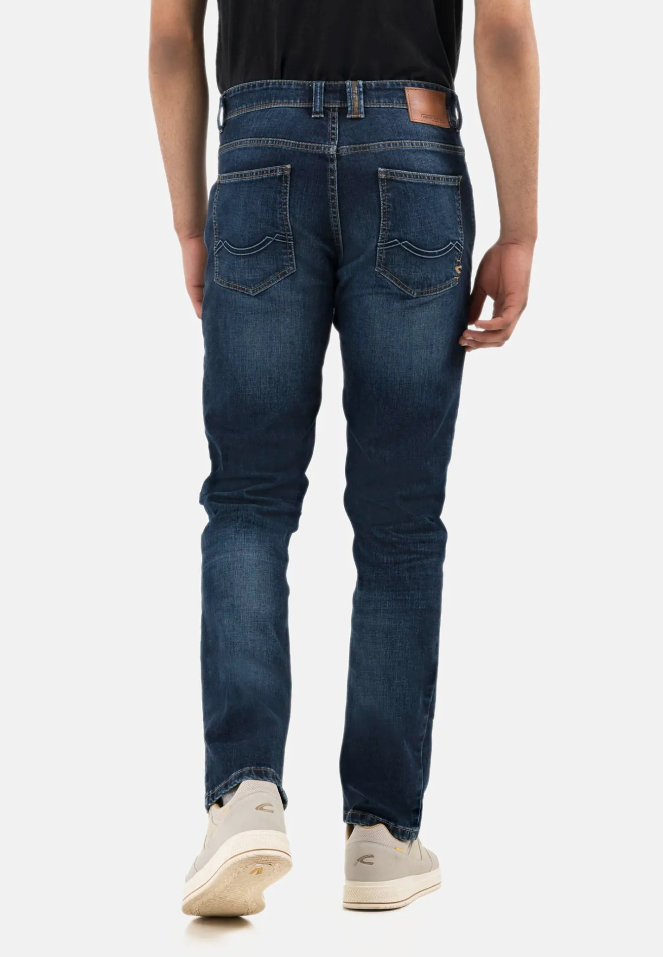 Herren Camel Active Jeans^Relaxed Fit 5-Pocket Jeans aus Baumwolle