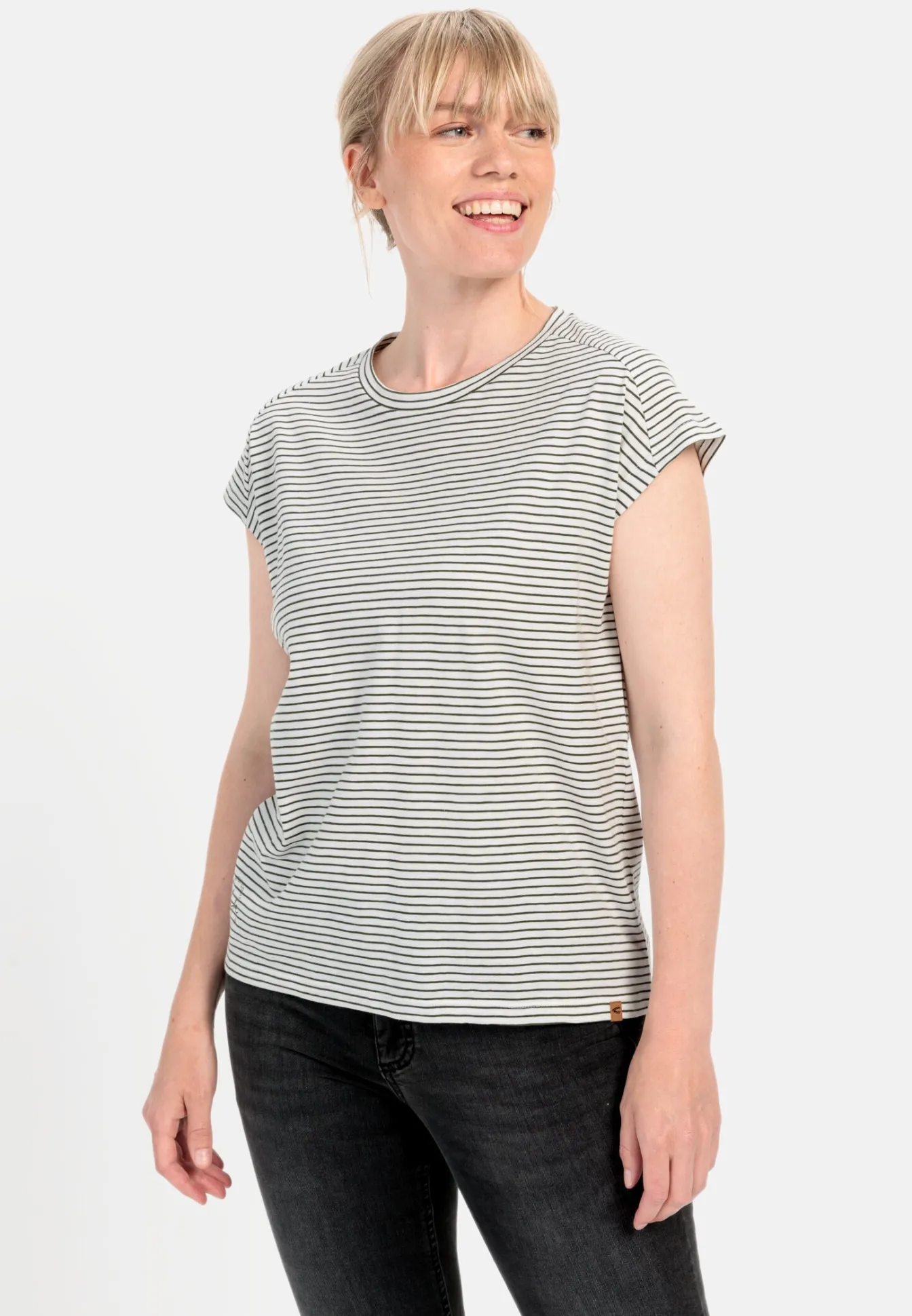 Damen Camel Active T-Shirts & Polos^Ringelshirt aus zertifiziertem Organic Cotton