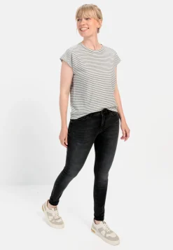 Damen Camel Active T-Shirts & Polos^Ringelshirt aus zertifiziertem Organic Cotton