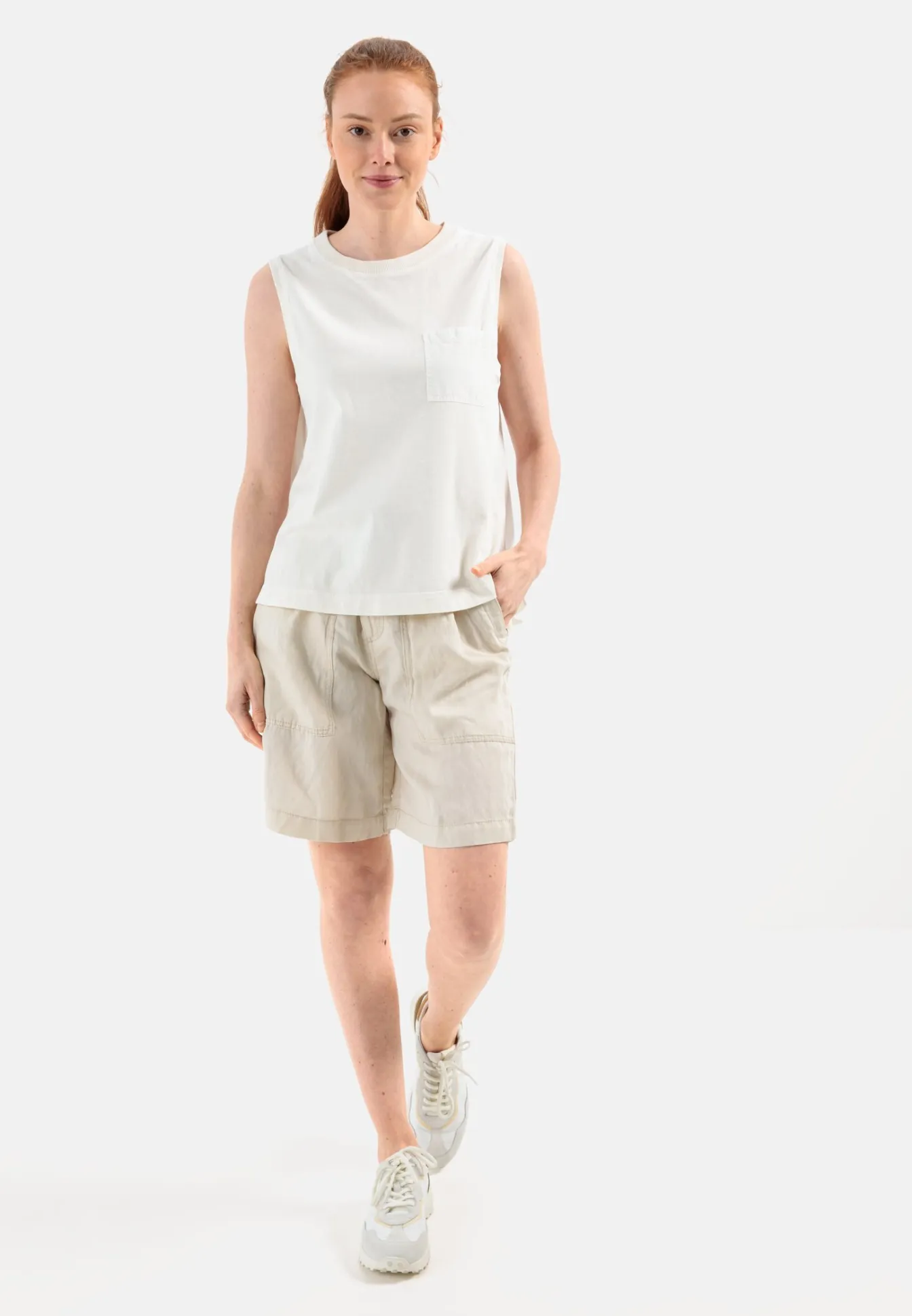 Damen Camel Active T-Shirts & Polos^Ärmelloses T-Shirt mit Brusttasche