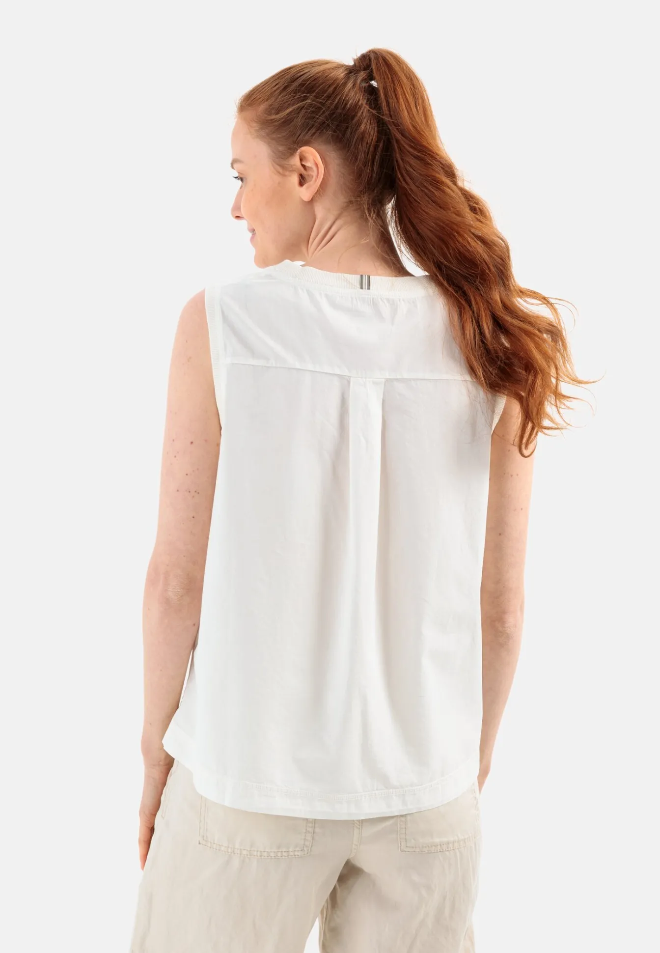 Damen Camel Active T-Shirts & Polos^Ärmelloses T-Shirt mit Brusttasche