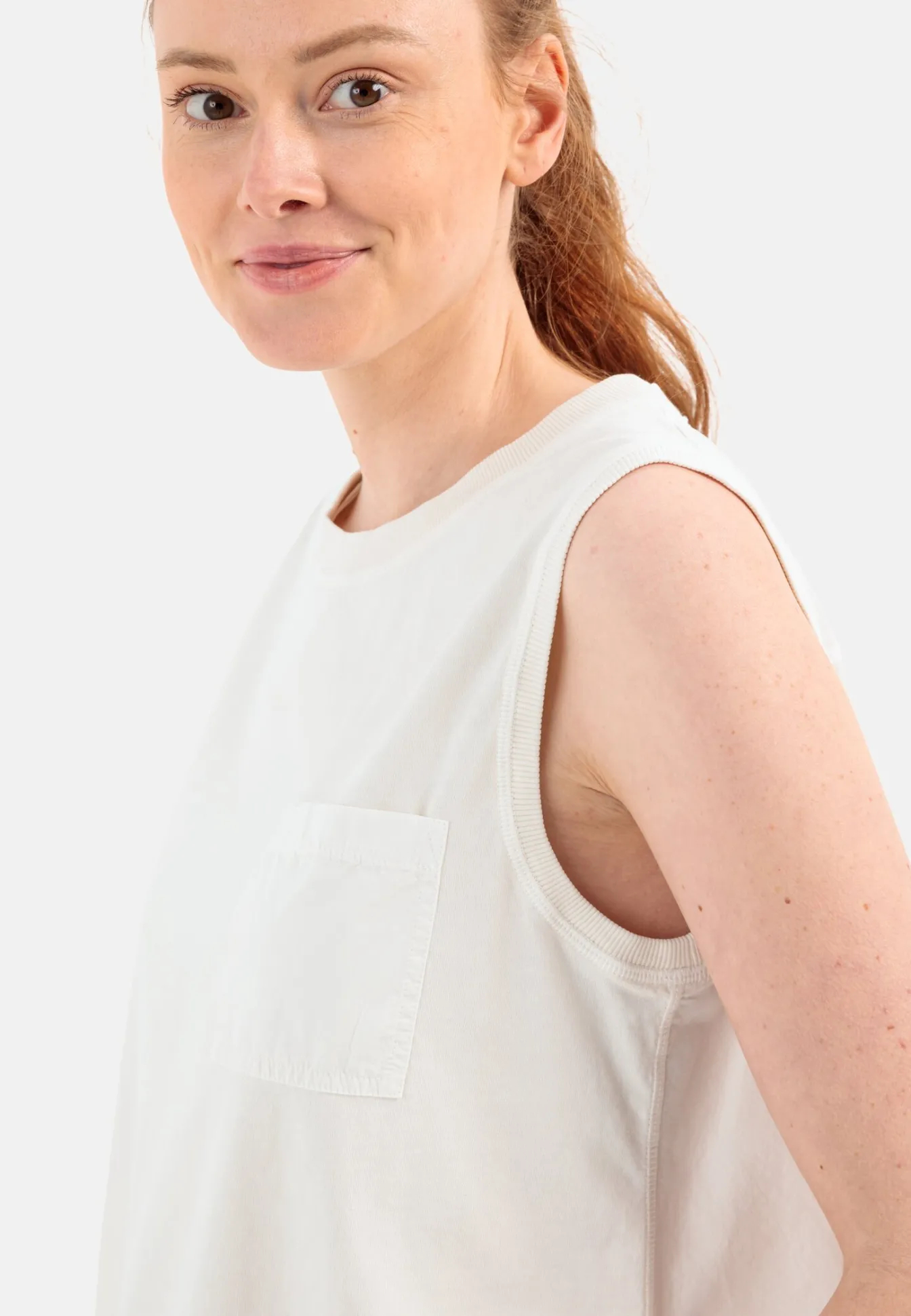 Damen Camel Active T-Shirts & Polos^Ärmelloses T-Shirt mit Brusttasche