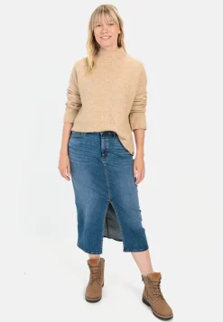 Damen Camel Active Pullover & Cardigans^Rollkragenpullover aus einem Wollmix