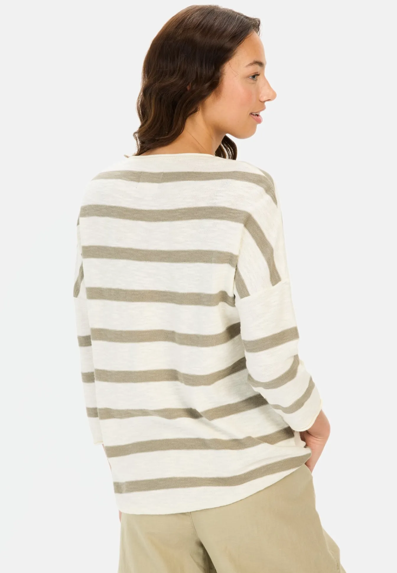 Damen Camel Active Pullover & Cardigans^Rundhals Pullover aus Baumwolle
