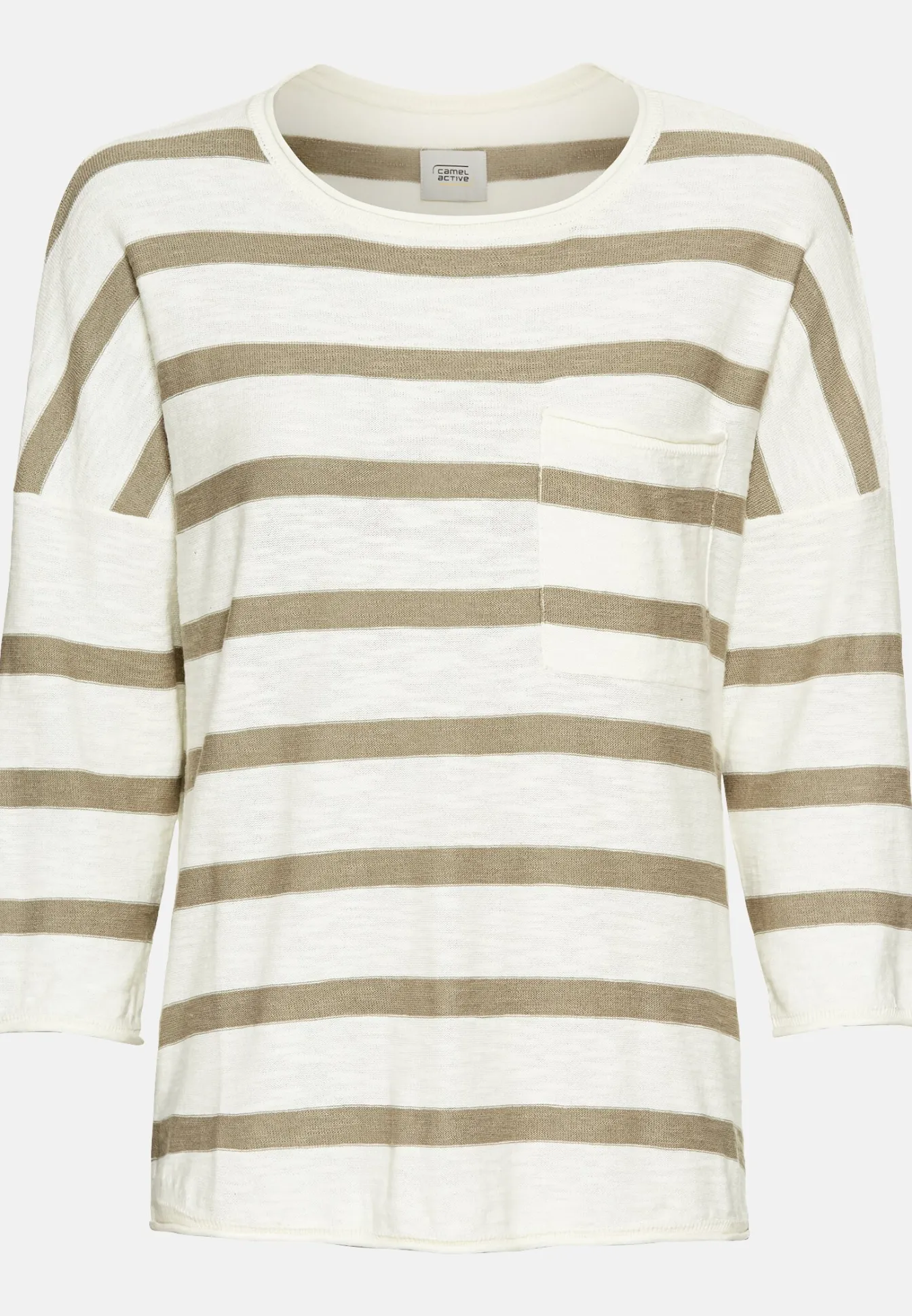 Damen Camel Active Pullover & Cardigans^Rundhals Pullover aus Baumwolle
