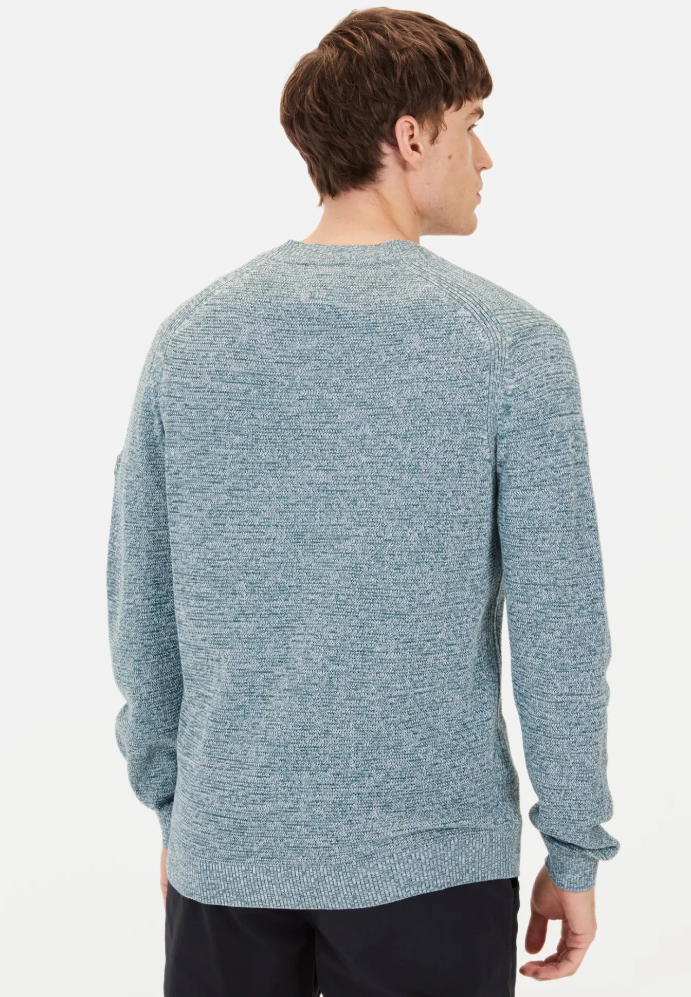 Herren Camel Active Pullover & Cardigan^Rundhals Pullover aus Baumwolle