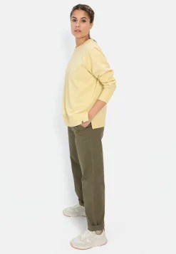 Damen Camel Active Sweatshirts & Hoodies^Rundhals Sweatshirt aus reiner Baumwolle