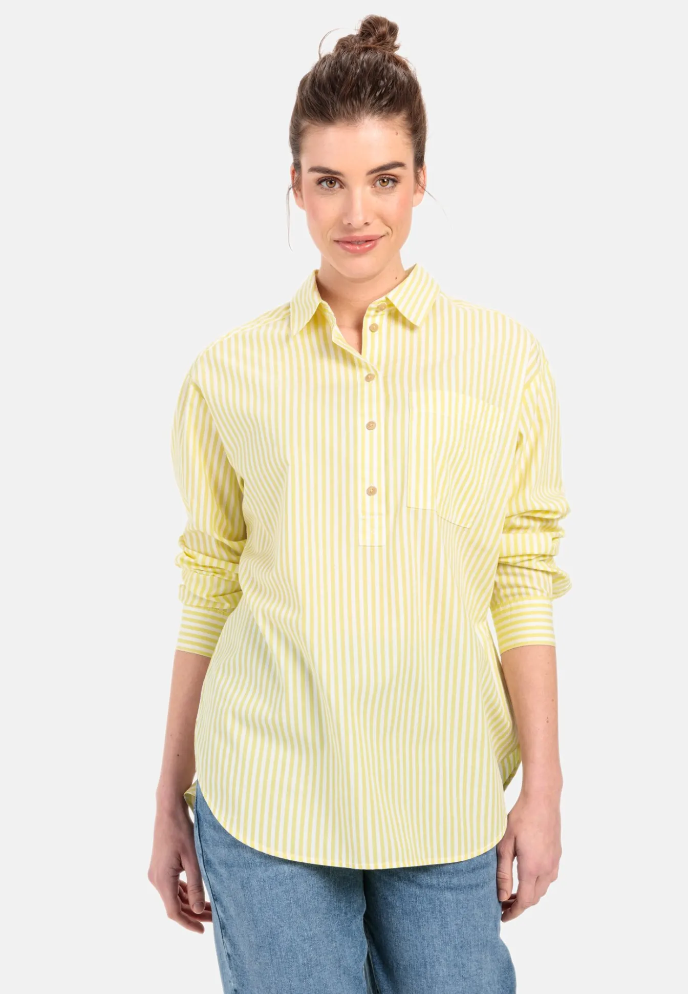 Damen Camel Active Blusen^Schlupfbluse aus reiner Baumwolle