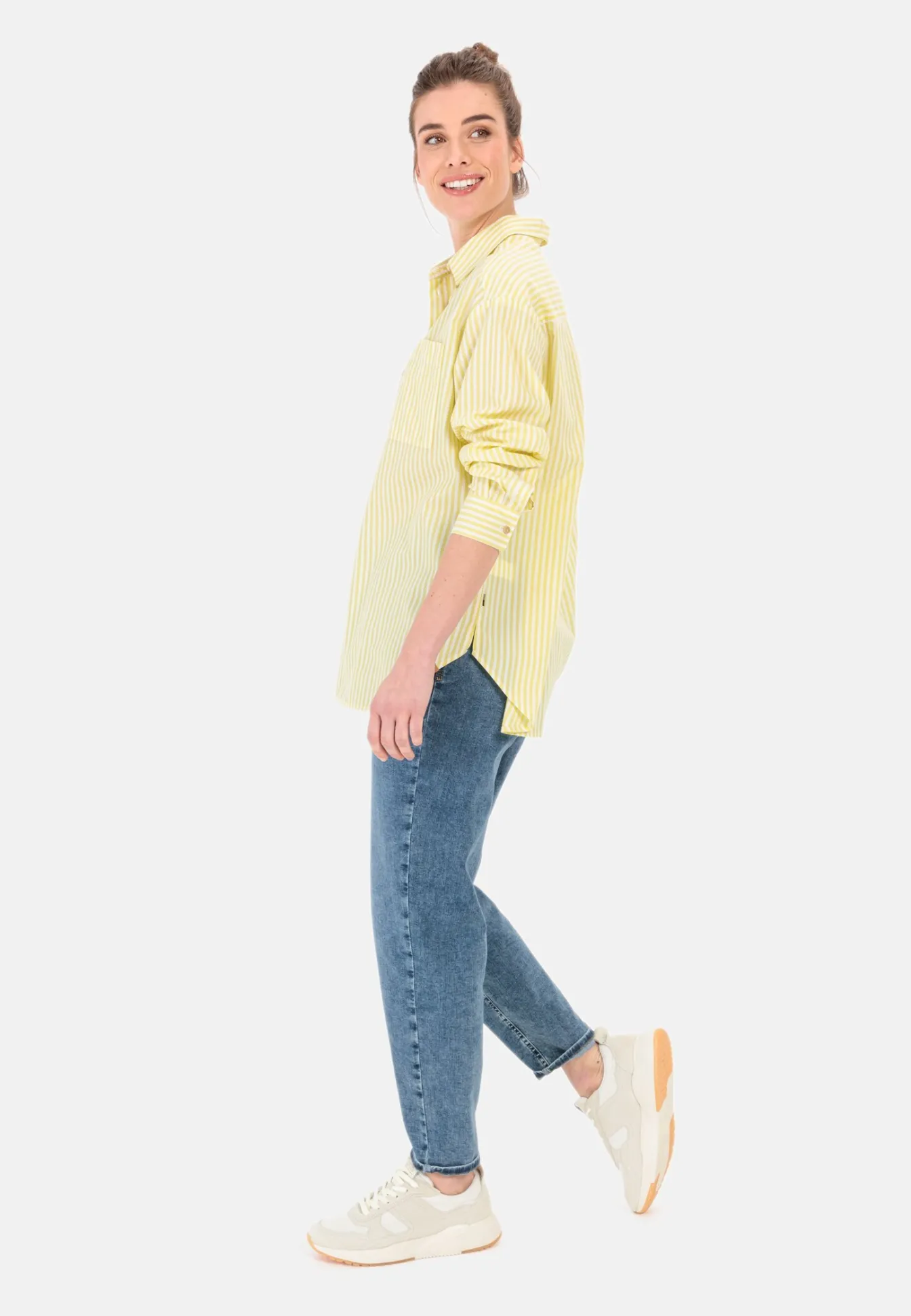 Damen Camel Active Blusen^Schlupfbluse aus reiner Baumwolle