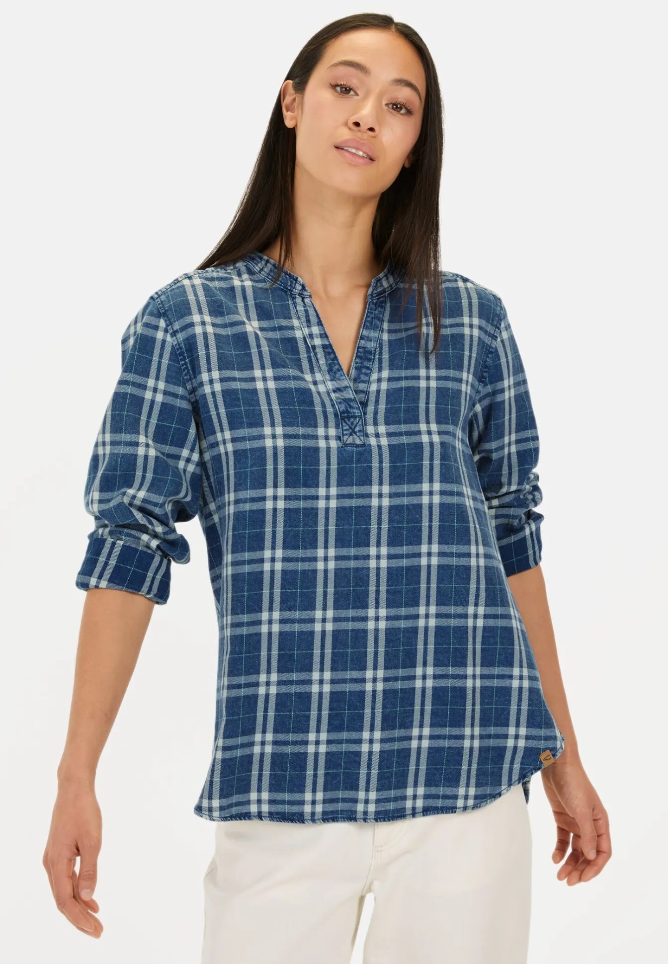 Damen Camel Active Blusen^Schlupfbluse aus reiner Baumwolle