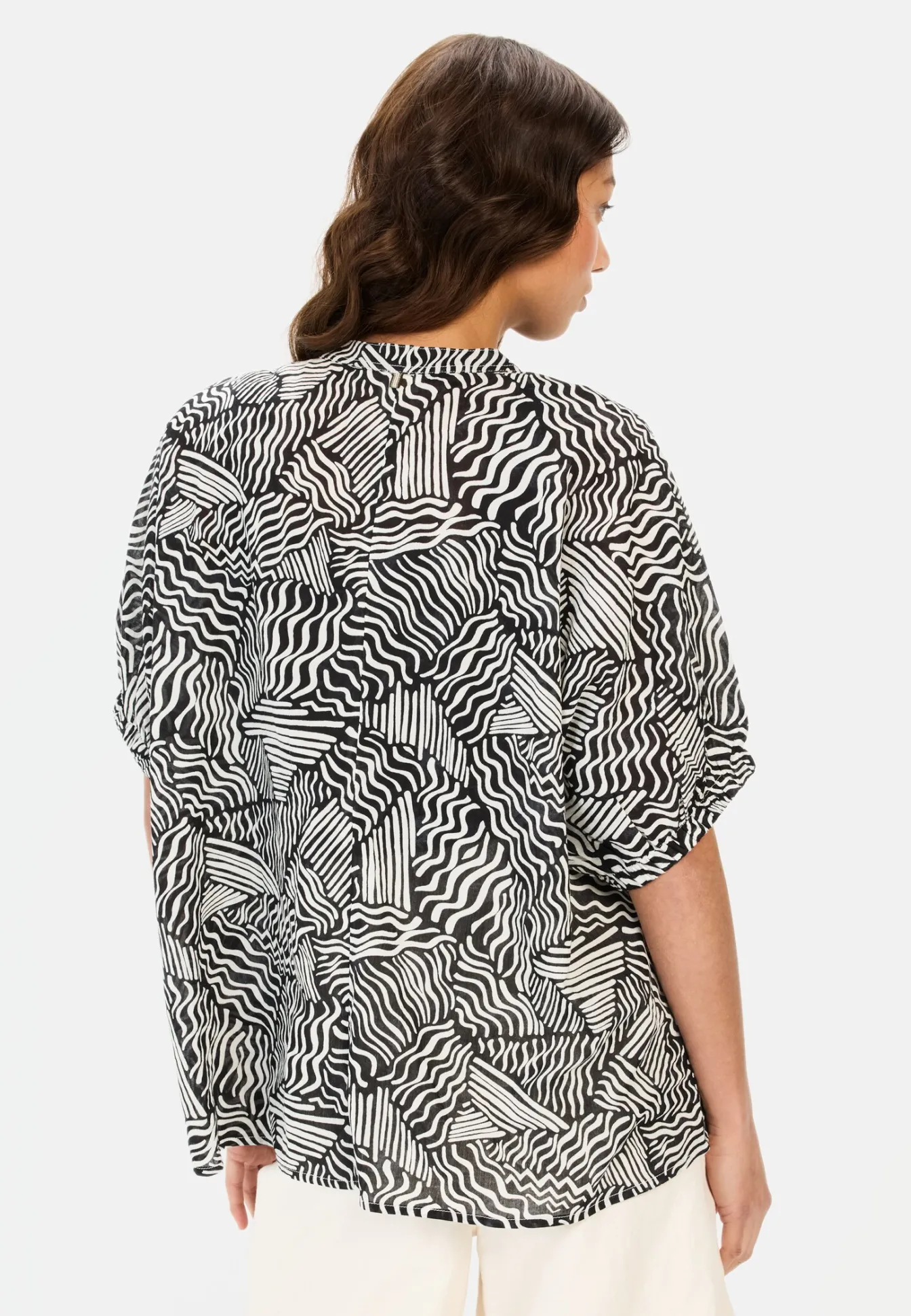 Damen Camel Active Blusen^Schlupfbluse mit Allover Print