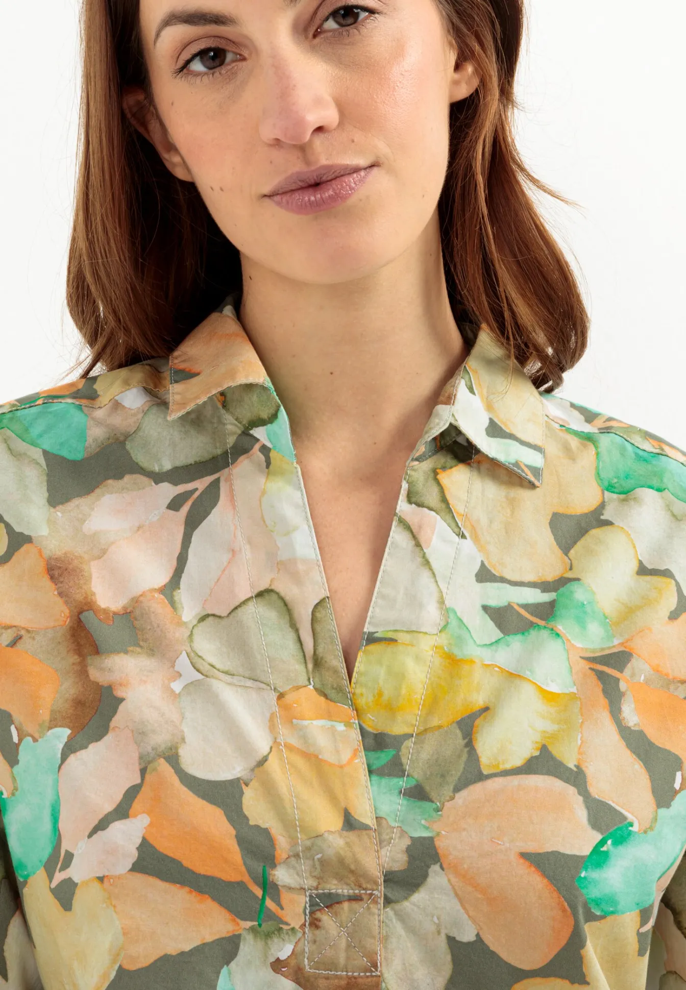 Damen Camel Active Blusen^Schlupfbluse mit Allover Print