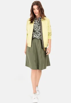 Damen Camel Active Blusen^Schlupfbluse mit floralem Allover-Print