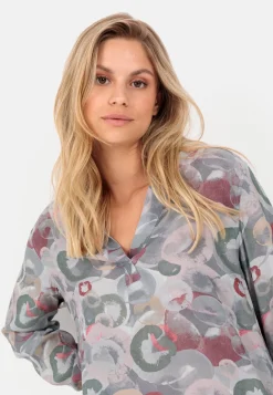 Damen Camel Active Blusen^Schlupfbluse mit Stehkragen