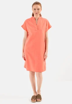 Damen Camel Active Kleider^Schlupfkleid aus einem Leinenmix
