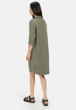 Damen Camel Active Kleider^Schlupfkleid mit Hemdkragen