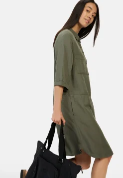 Damen Camel Active Kleider^Schlupfkleid mit Hemdkragen
