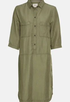 Damen Camel Active Kleider^Schlupfkleid mit Hemdkragen