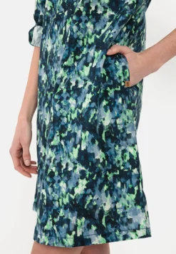 Damen Camel Active Kleider^Schlupfkleid mit langen Krempelärmeln