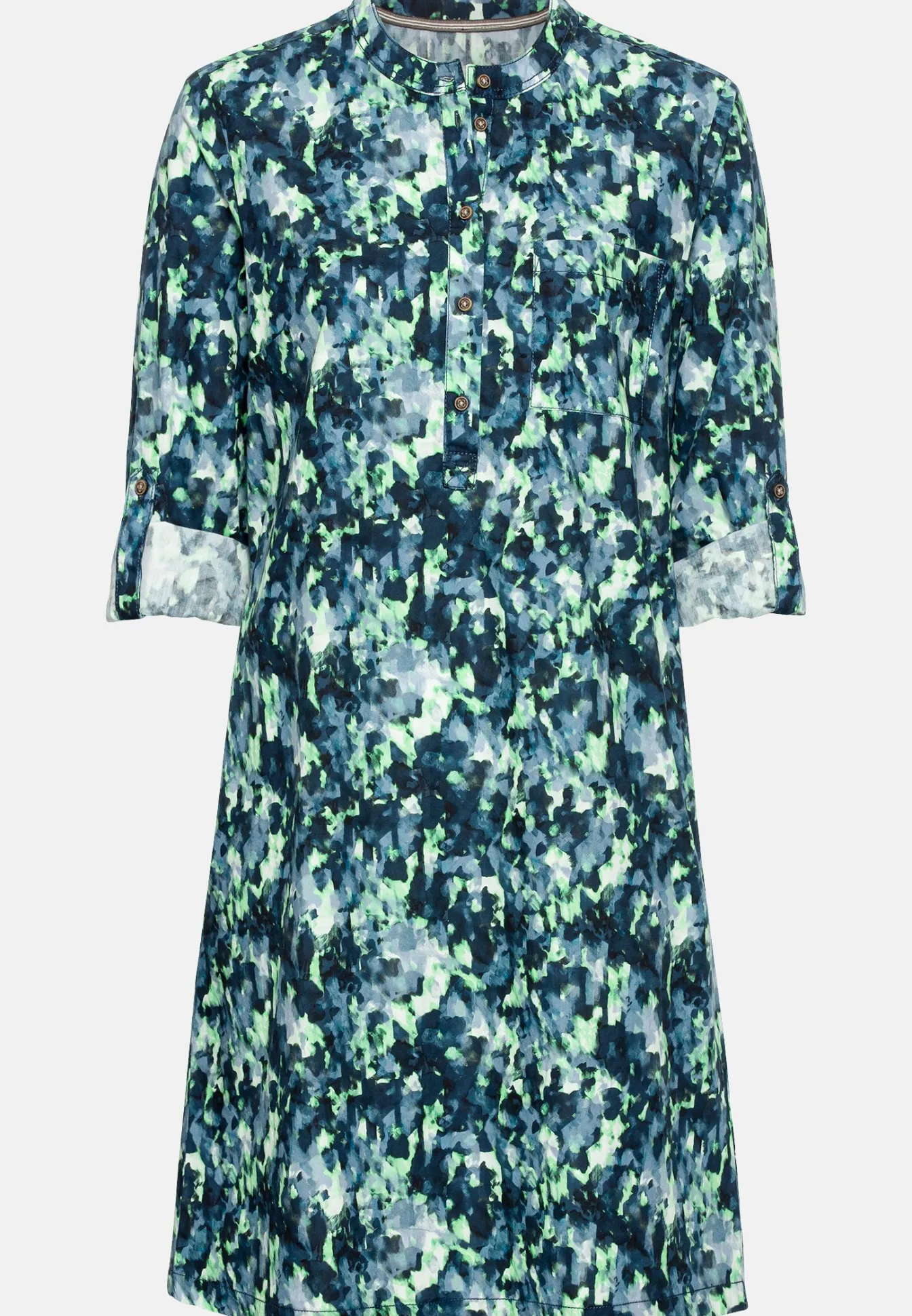 Damen Camel Active Kleider^Schlupfkleid mit langen Krempelärmeln